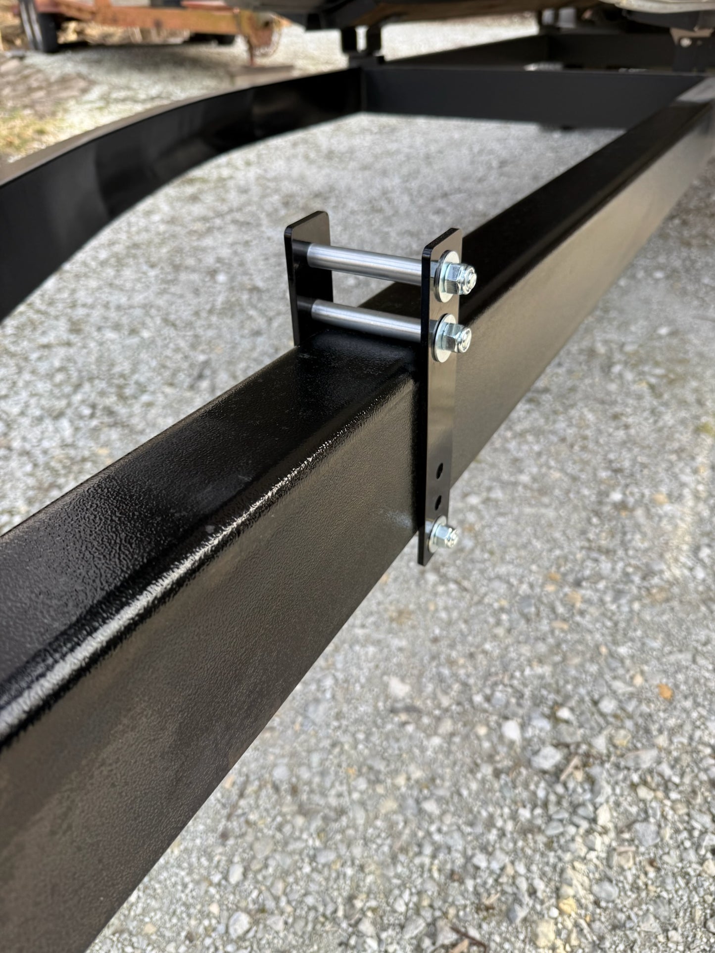Standard‑Duty Bolt‑On Pontoon Trailer Winch Bracket (No‑Weld Design)