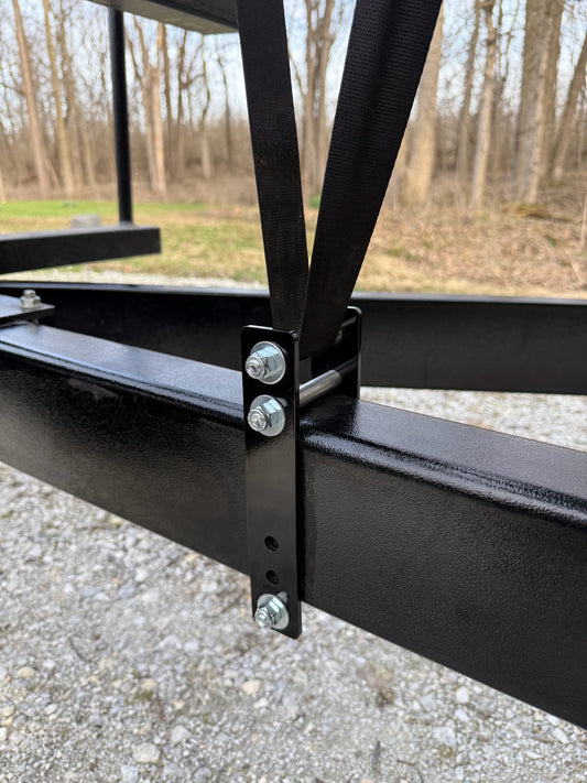 Standard‑Duty Bolt‑On Pontoon Trailer Winch Bracket (No‑Weld Design)